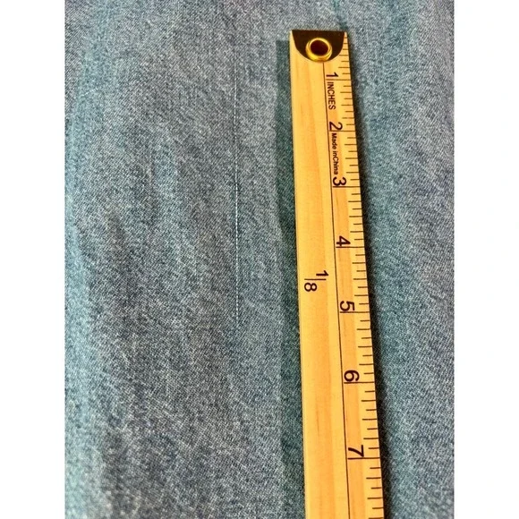 Vintage Christopher & Banks Denim Shirt Womens Sz L Teddy Bear America July 4th - Picture 6 of 16